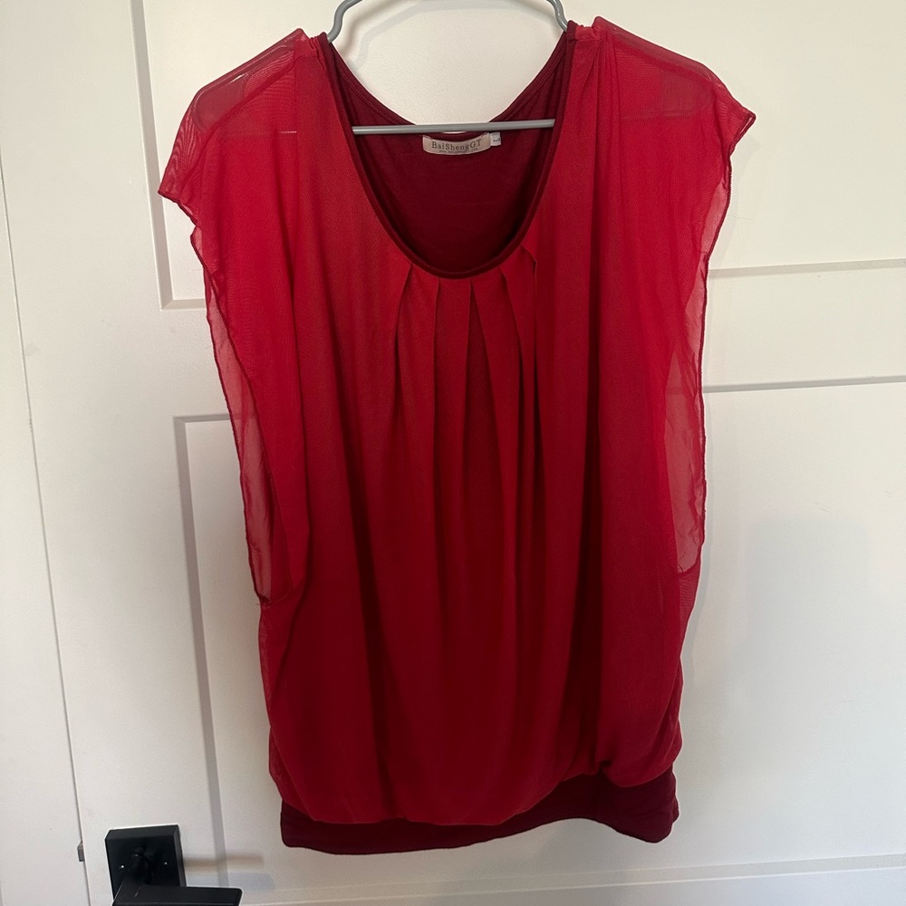 Cap sleeve blouse